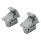 2Pcs Sun Visor Holder Clip Grey MR654343 For Mitsubishi Lancer Outlander Sport ASX Car Gray Sun Plate Clamp Holder Hook