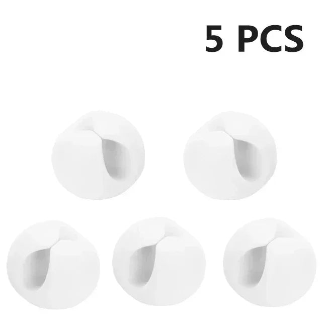 Car Wire Tie Clip Adhesive Fixer Organizer Black White Clamp Cable Line Holder Phone Computer USB Line Fastener Auto Accessories