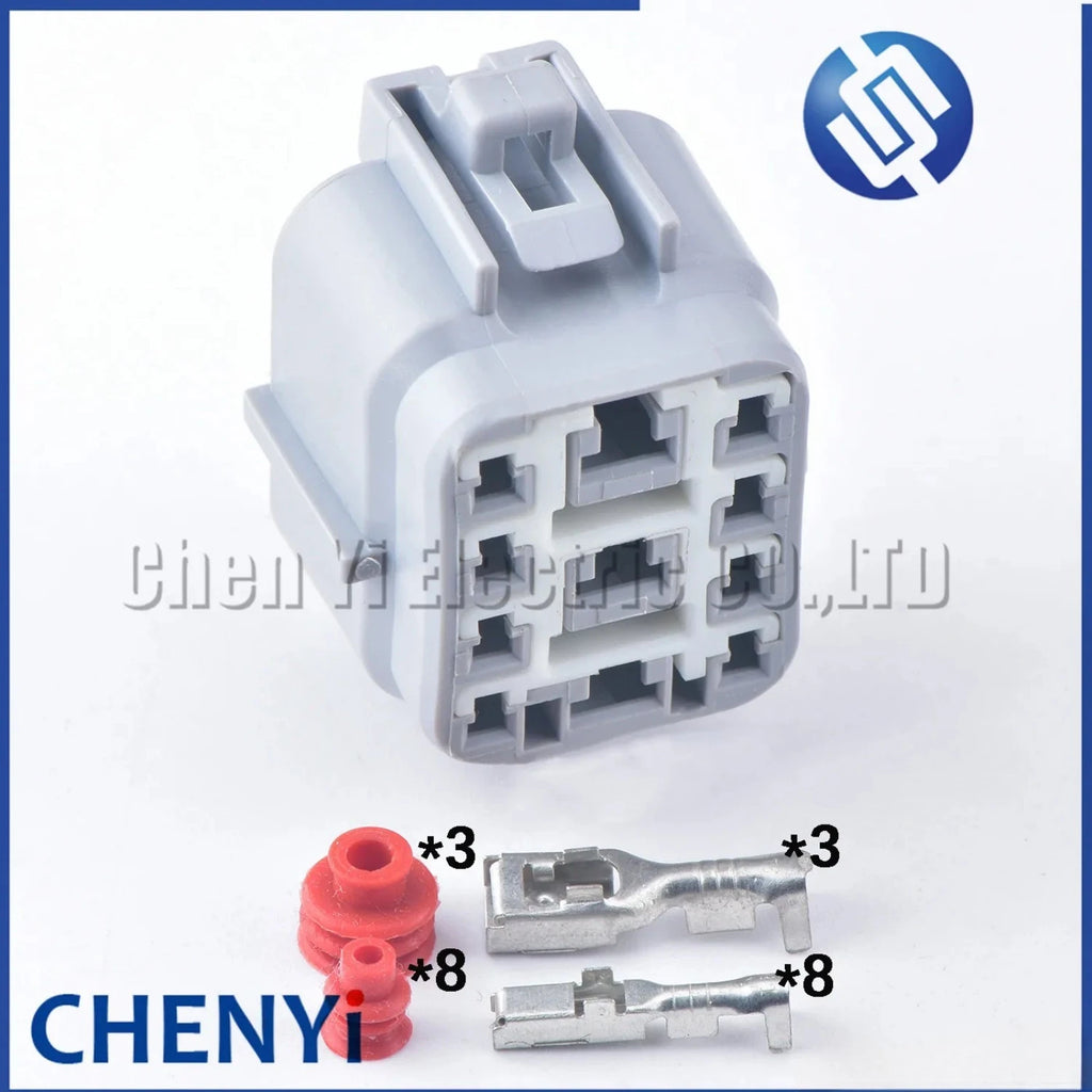11 Pin Auto waterproof connector headlight Socket ABS functional sensor plug 90980-11239 90980-11240 6188-0221 6189-0375