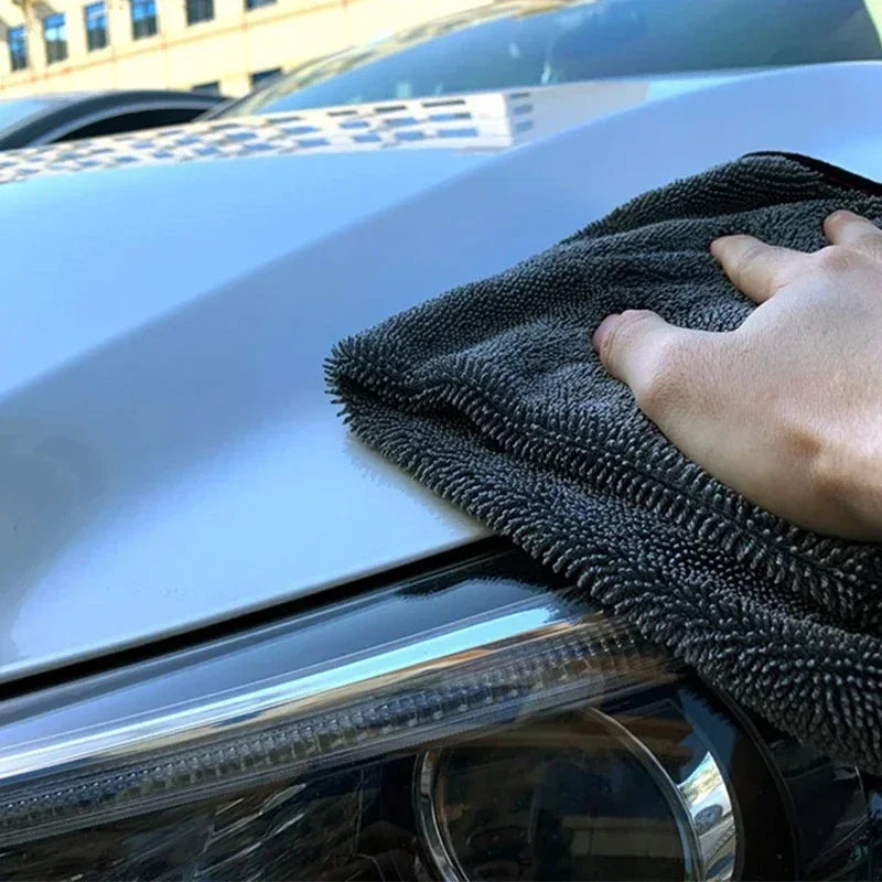 Car Wash Towel 1200gsm Microfiber Double-Sided Ultra Absorbent Car Wash Cloth Cleaning Drying Towel Washing Accessories Amagi