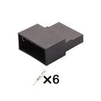 6 PIN Connector 1.5mm Series Unsealed Male Female Connectors Wire Harness  Cable Socket 1S0972706