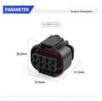 The plug housing with terminal 2109441-2 is suitable for the PTC water heater assembly of BYD air conditioning pump for new ener