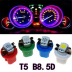 T5 LED Car Bulbs B8.5d Auto Car Dashboard Speed Lights Bulb Car Interior Lamp Accessories Dashboard Side Switch Lamps 12V