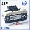 28 Pin/12 way Automobile waterproof connector Computer board ECU Control Unit wire harness plug 7289-8739-30 For Geely Volvo