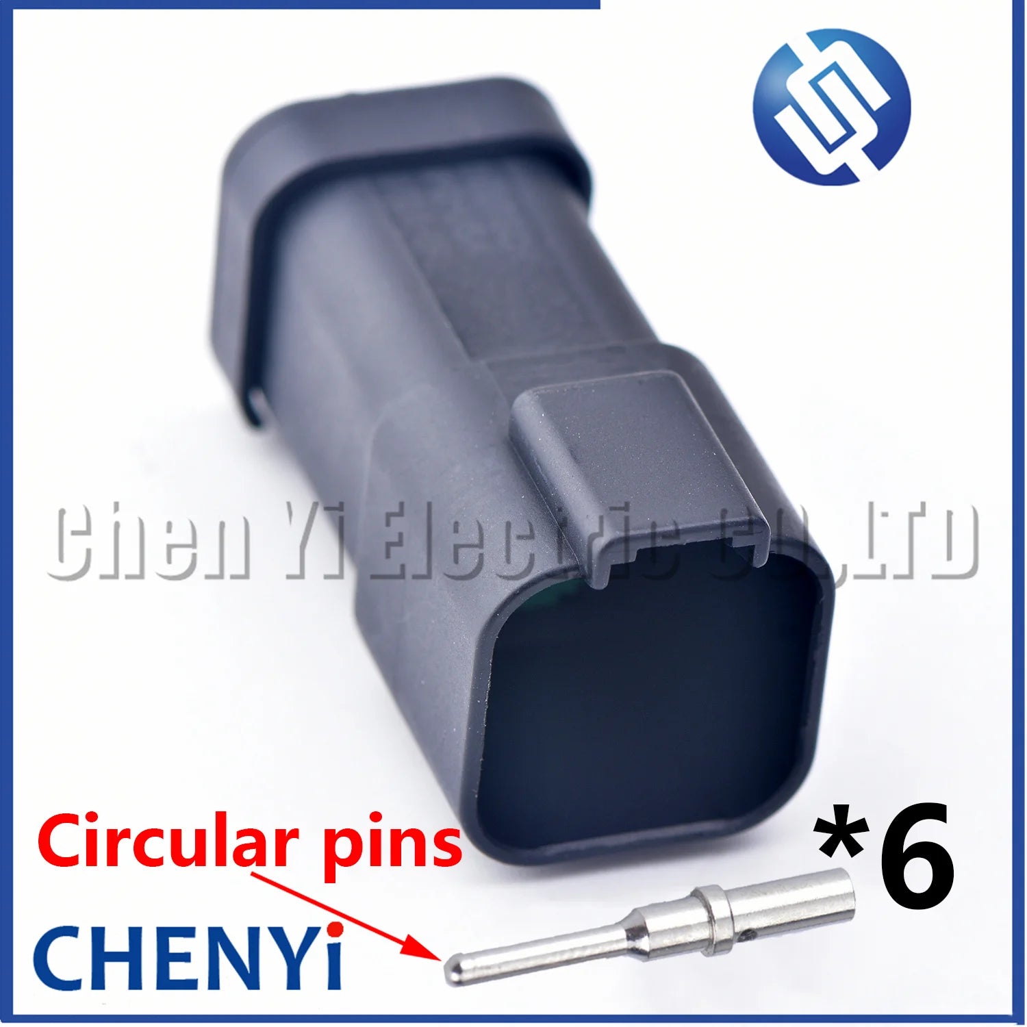 6 Pin Black DT series Connector Waterproof Plug Socket DT06-6S DT04-6P DT06-6S-E005 DT04-6P-E005 For Engineering Vehicle Deutsch