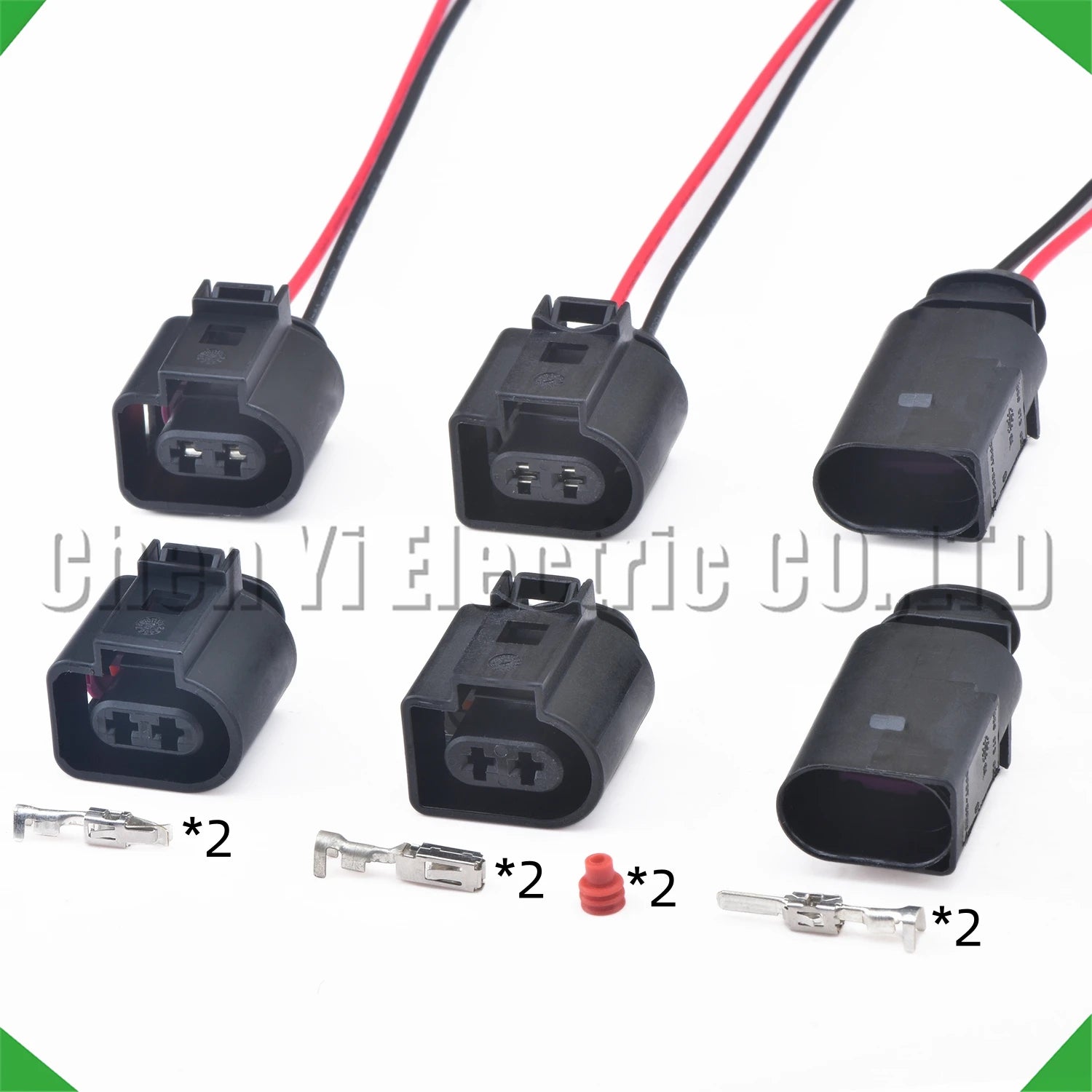 2-Pin Auto Connector Connector Connectors Fluid Electromagnetic Vw Audi