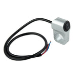 Motorcycle Handlebar Headlight ON/OFF Switch Black/Silver Aluminum Alloy 2-Wire Waterproof Second Gear Switch Motorcycle Parts