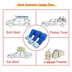 3 Pces 1M Buckle Tie-Down Belt Cargo Straps For Car Motorcycle Bike With Metal Tow Rope Strong Ratchet Belt for Luggage Amagi