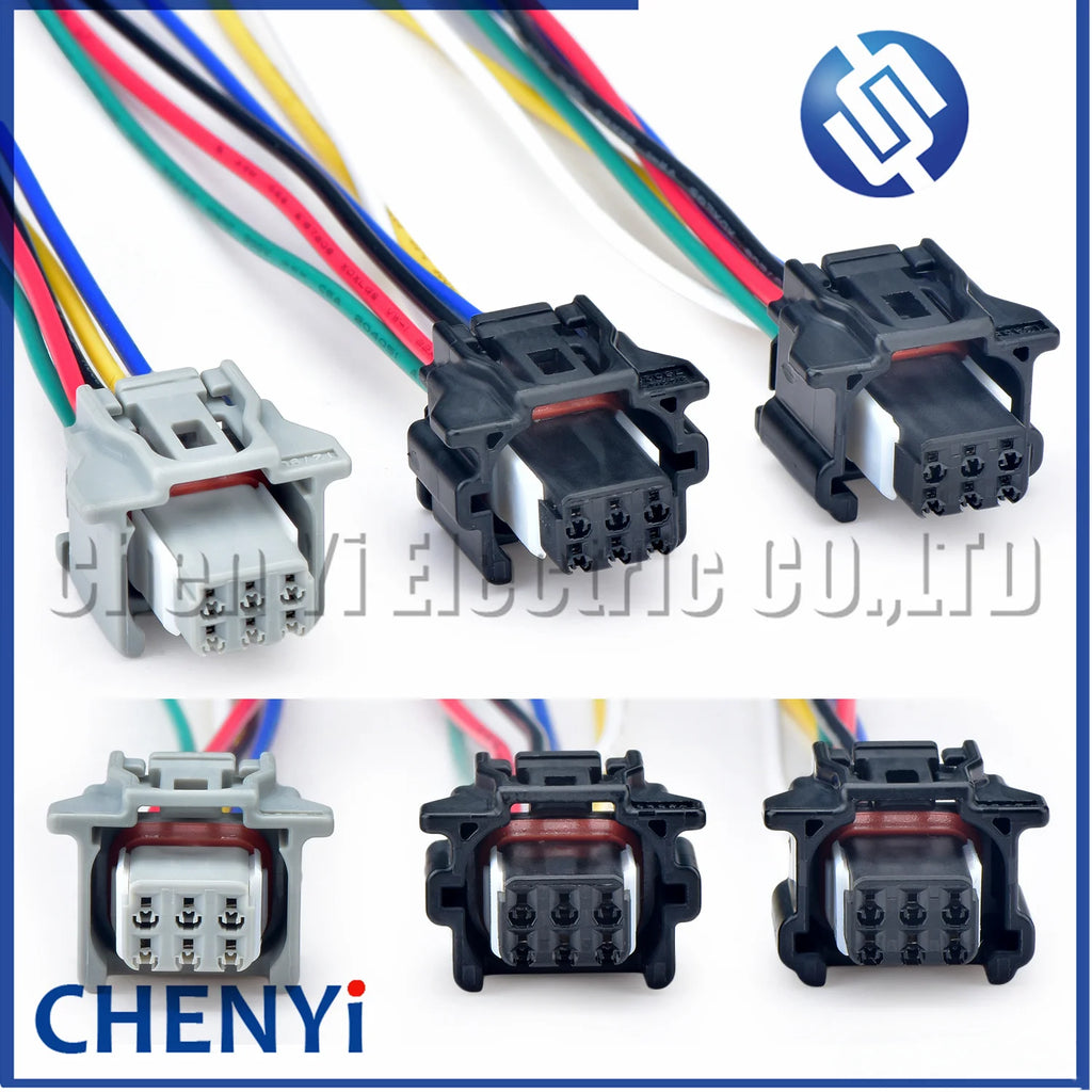 6 Pin Automotive connector Car reversing radar rearview camera harness plug 90980-12A59 90980-12790 82824-78020 For Toyota