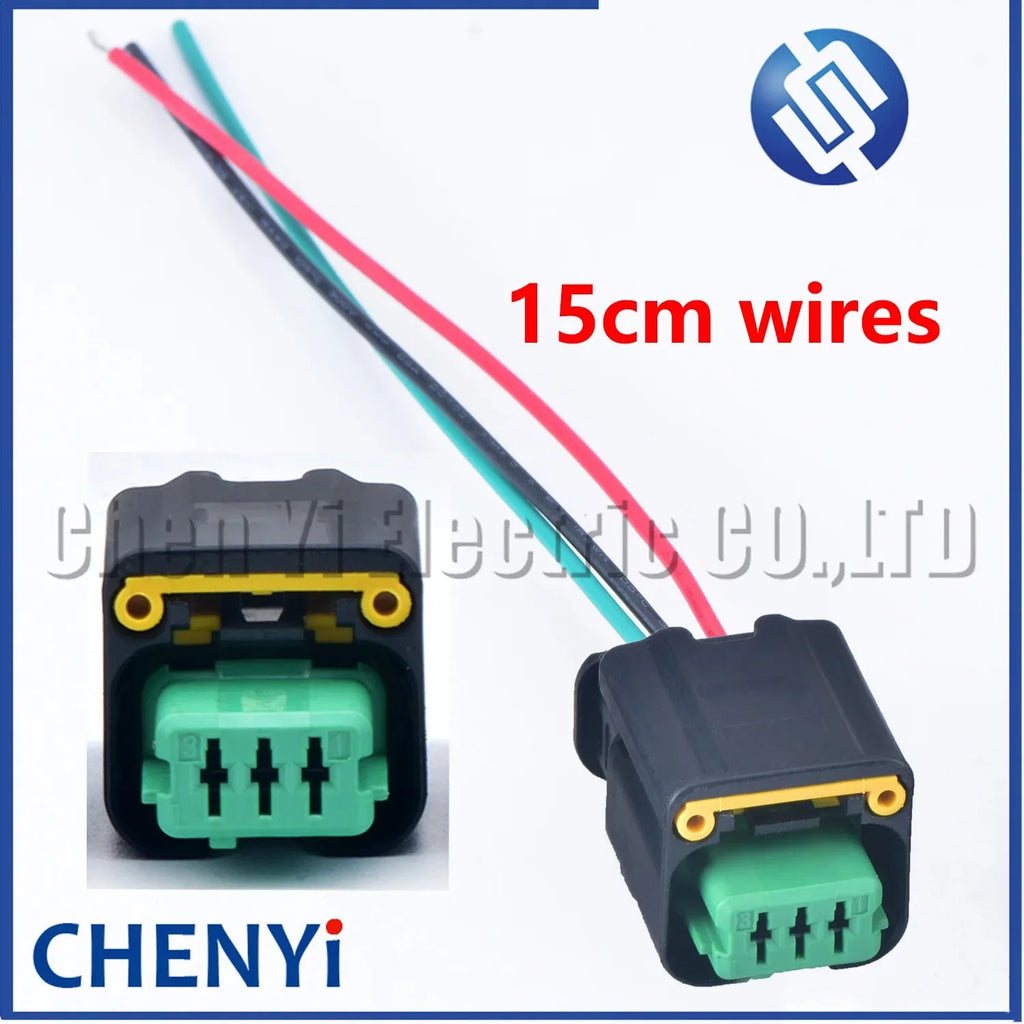 3 Pin auto waterproof connector crankshaft sensor plug 1801179-1 1801179-2 1801179-3 1801179-5 for Citroen Peugeot 408 1,6 HDI