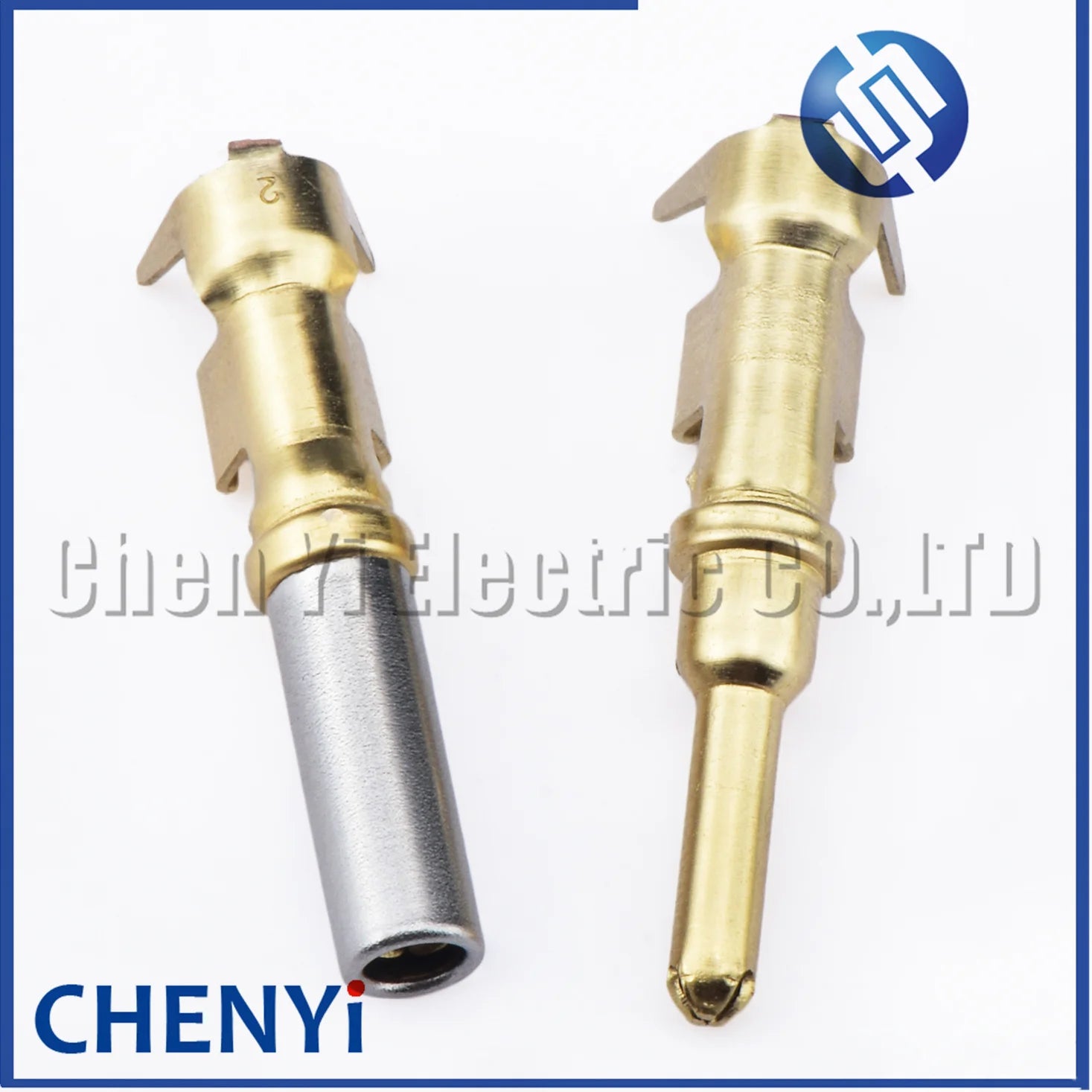 20 Pcs Deutsch DTP 2.3mm Series Pin Contact 1062-12-0144 1060-12-0144 brass Gold plating 14-12 AWG Wire Size Crimp Terminals