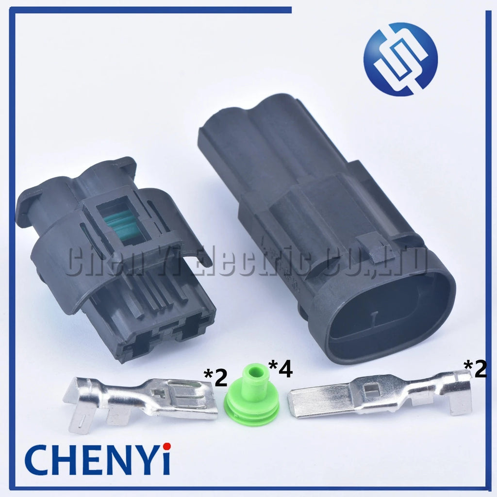 2 Pin 8 mm series Auto Waterproof Connector Sealed Electrical Fuse Box Plug 1544317-1 1544678-2 For Citroen C2 C3 C4