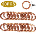 Car Oil Pan Drain Gasket Drainage Bolt Pad Aluminum/ Copper Oil Drain Plug Gasket Replaceable Accessories for Volkswagen Audi