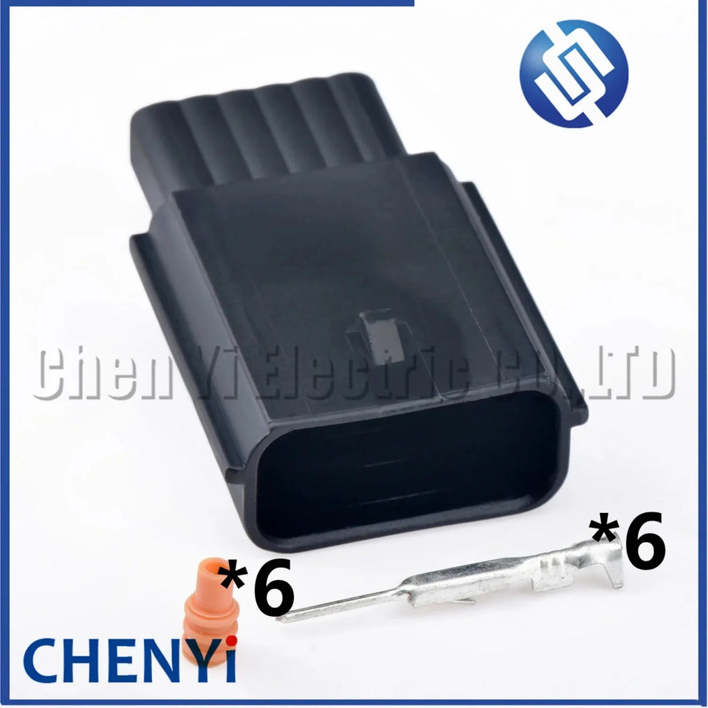 6 Pin Automotive waterproof connector Auto Air Flowmeter accelerator pedal plug Socket 31404-7110 31403-6110 For Buick Chevrolet