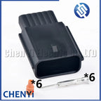 6 Pin Automotive waterproof connector Auto Air Flowmeter accelerator pedal plug Socket 31404-7110 31403-6110 For Buick Chevrolet
