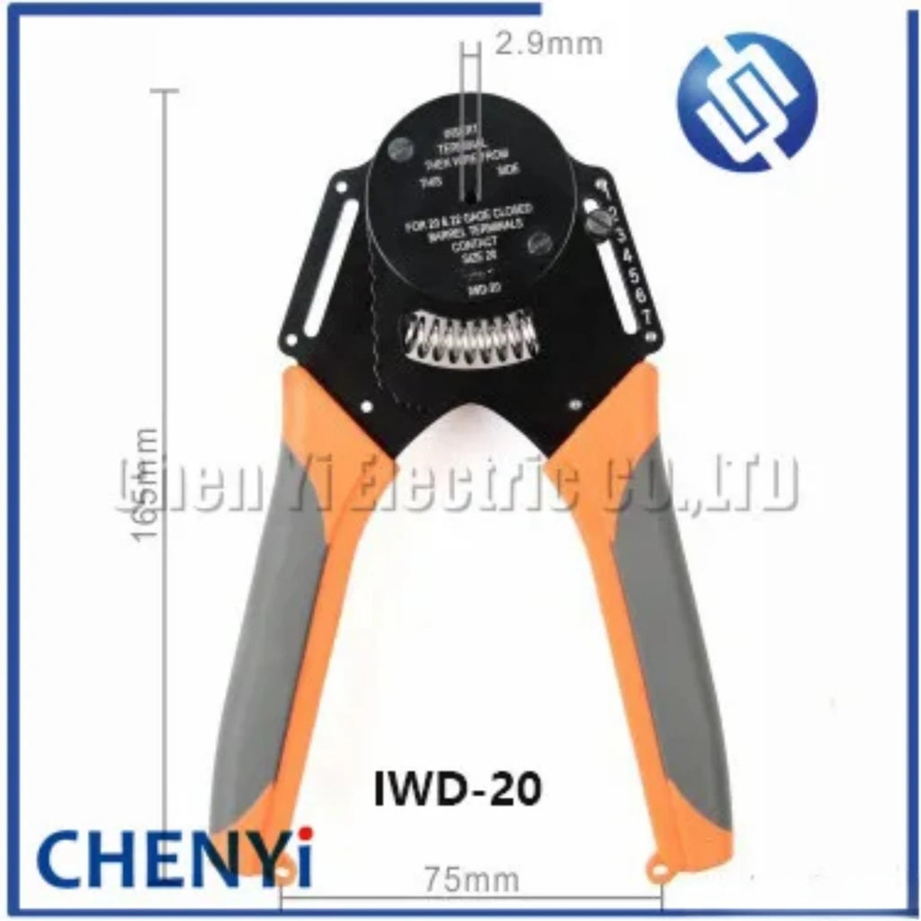 1pcs Crimper Harley Cater piller Hand Tool for Deutsch connector DT DTM DTP Pins w2 Pliers 18/16/14 AWG IWD-12 16 20