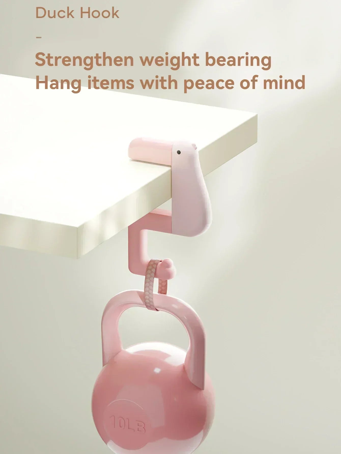 Thinking Duck Schoolbag Hook Free Punch Bag Hook Desk Side Hanging Backpack Magic Storage Hook Amagi