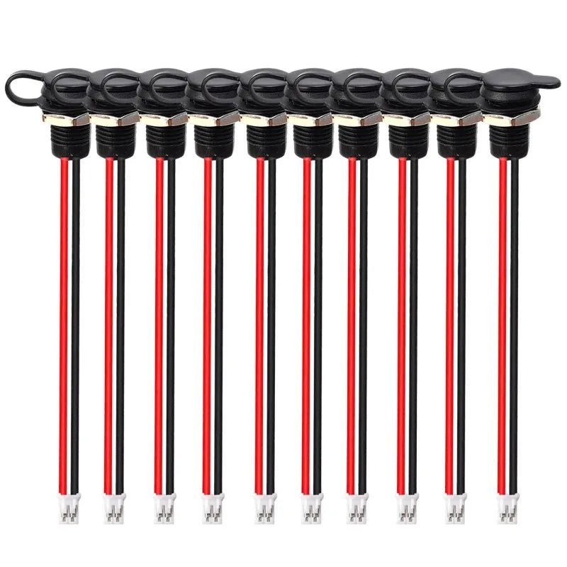 1/5/10PCS 2 Pin Type-C Female Socket USB C Connector Waterproof Jack Female Charging Port with Card Buckle Lock Board