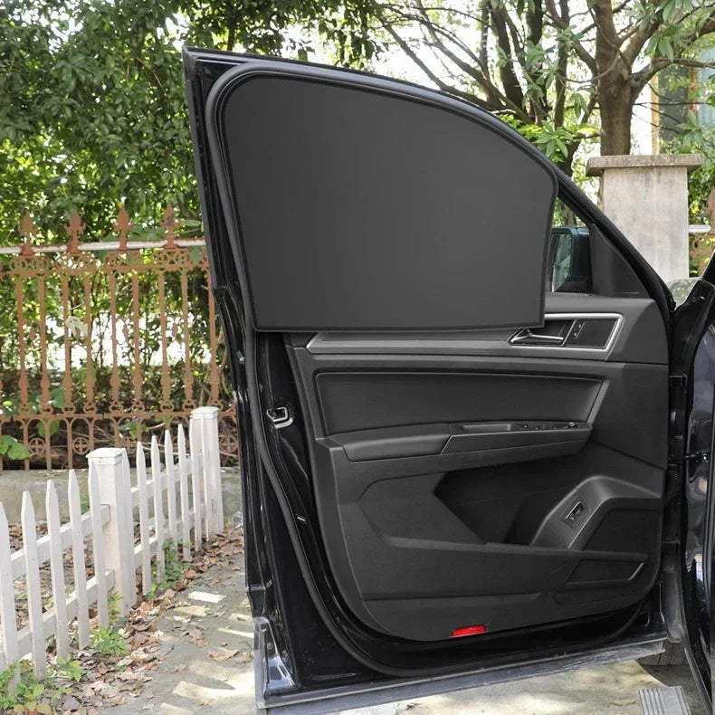 Car Magnetic Window Sunshades With 4/2pc UV Protection Function Privacy Sunshade Window Cover Middle Plate Privacy Curtain amagi