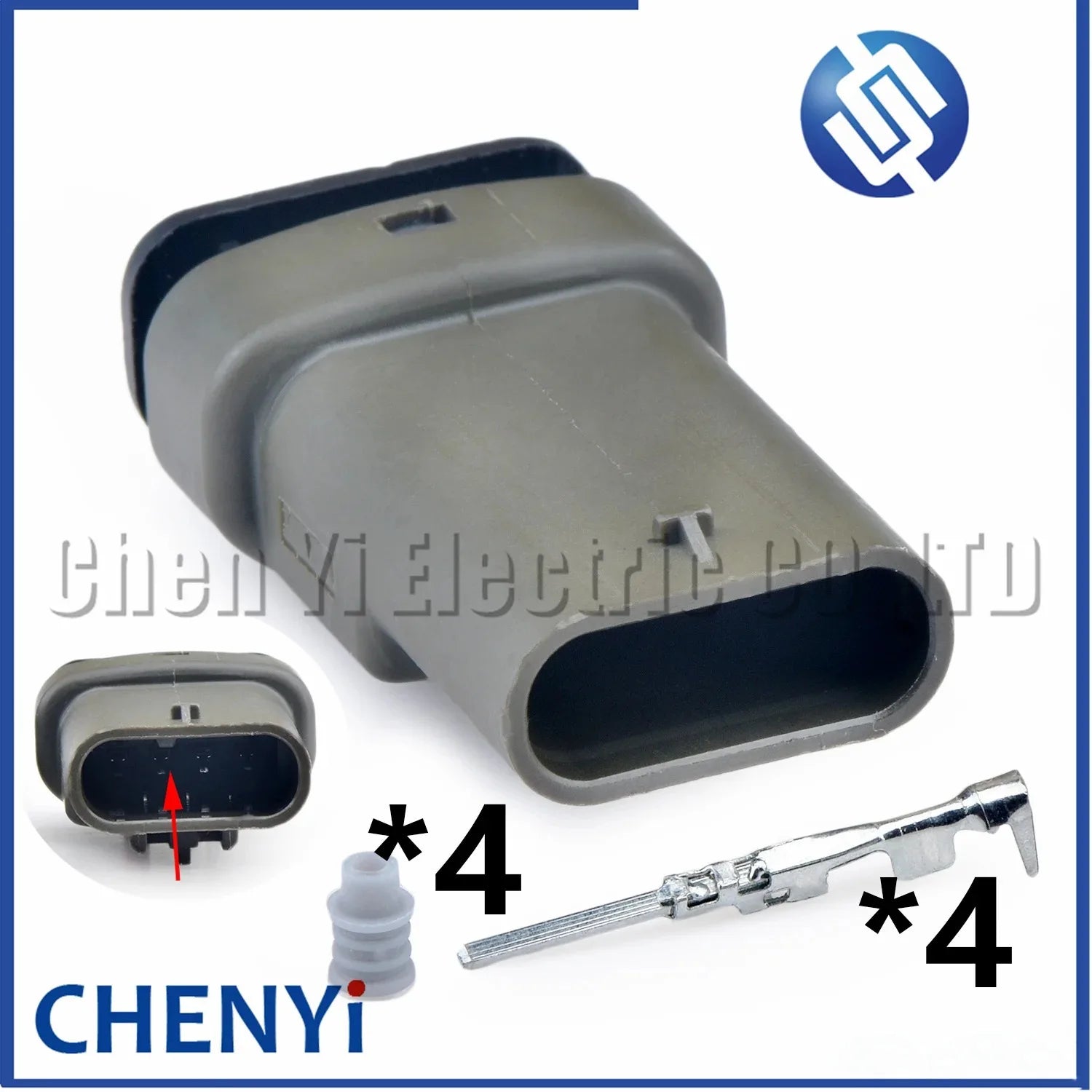 4 Pin Auto waterproof connector Urea pump temperature and pressure sensor plug 10021265 10092981 13576823 10011620 10026005