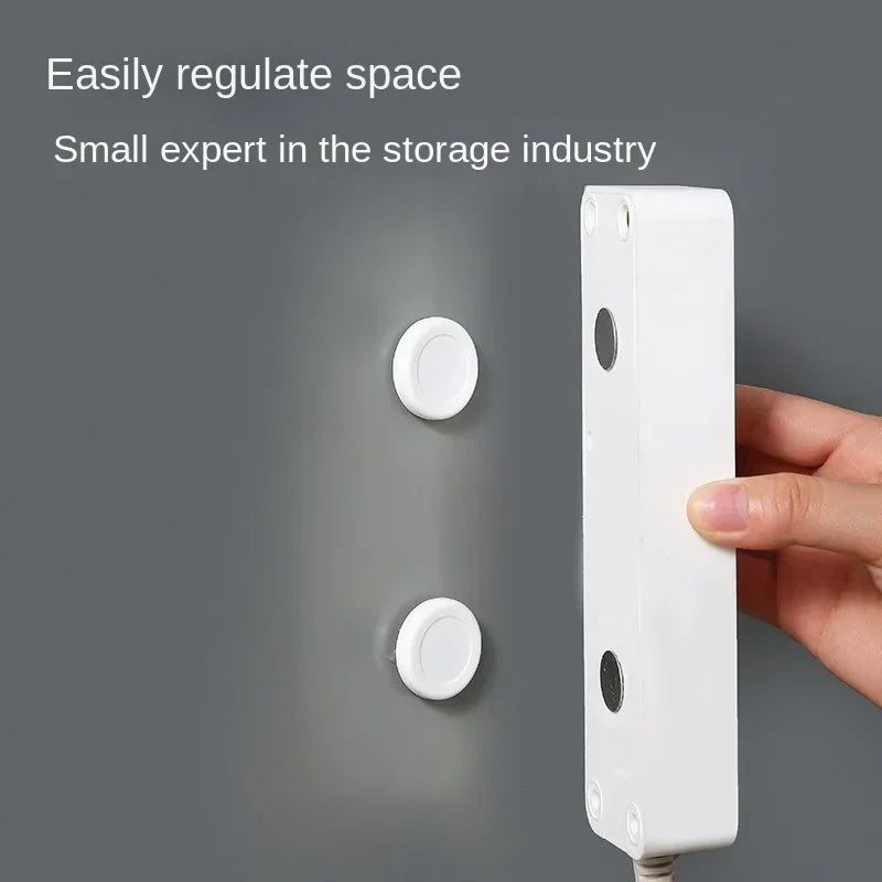 Magnet Remote Control Holder Magnetic Hooks Wall Mount Strong Invisible Holder Keys Fridge Sticker Storage Hooks Home Organizer