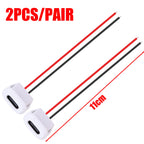 6/2PCS Type-C Female 2Pin USB Connector Type-C Waterproof with Female Socket Fast Charging Jack Charging Port USB-C Charger Plug