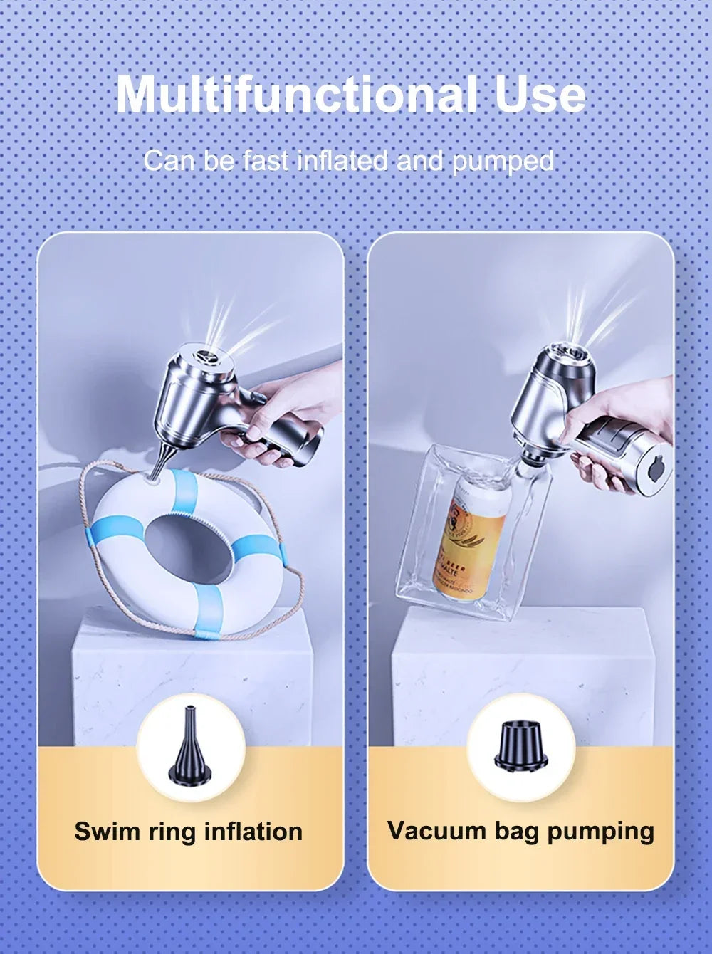 Car Vacuum Cleaner Strong Suction Cleaning Mini Machine Wireless Portable Handhled Blower Machine Air Duster for Home Appliances