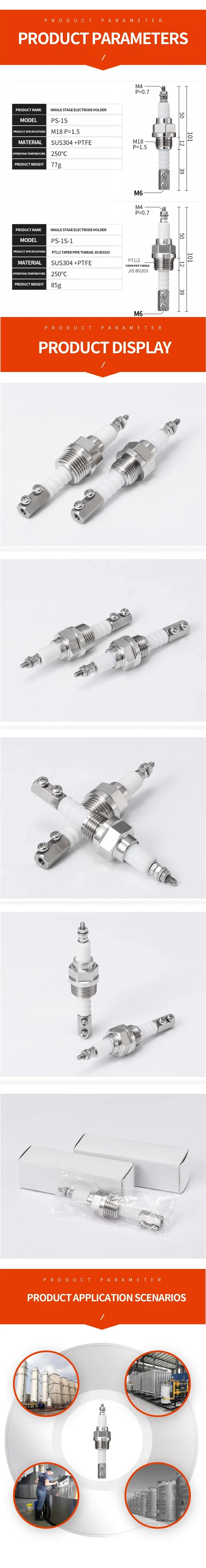 High Temperature High Pressure Boiler Electrode Water Level Sensor, BS-1 PS-1S Probe, Extendable Liquid Level Monitor