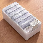Data Cable Storage Box Home Phone Charger Separate Storage Box Desktop Cable Organizer Multifunctional Storage Organizer Amagi