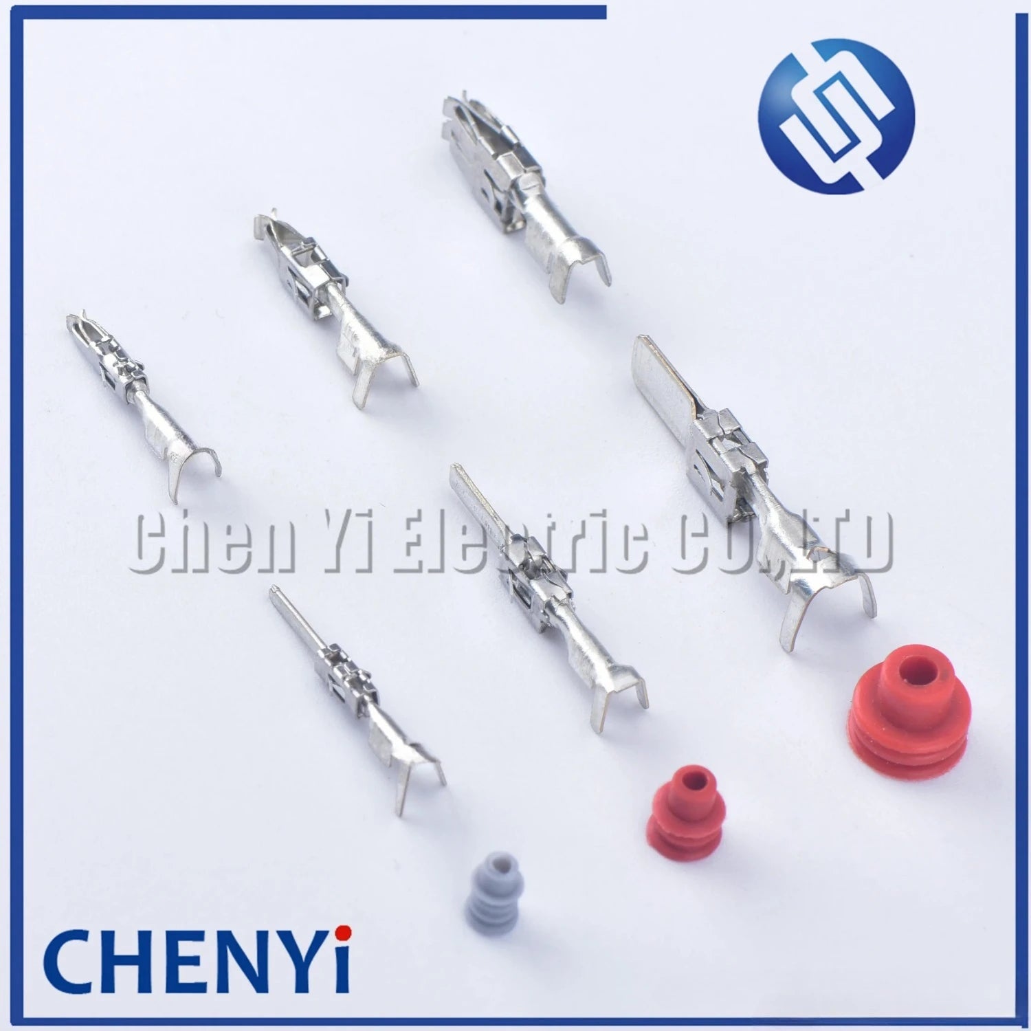 50 pcs 1.5 3.5 6.3 mm auto male or female crimp wire terminal pins and rubber seals 964286-1 964274-2 964296-1 926965-1