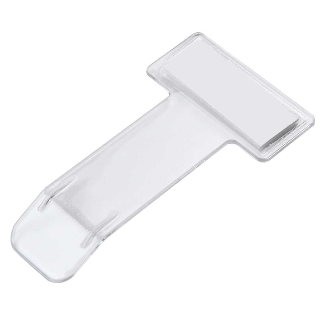 Car Vehicle Parking Ticket Permit Holder Clip Sticker Windscreen Fastener Kit Plastic Permit Card Holder Clip Sticker Car Parts