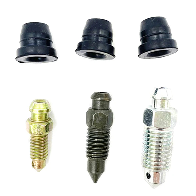 2Pcs Auto Car Motorcycle Brake Pump Brake Caliper Bleed Exhaust Screw Nipple High Quality Dust Cap Car Accessories
