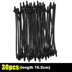 100/10pcs Nylon Self Locking Zip Tie Car Engine Bay Wiring Loom Retainer Clip Screw Mount Fastener Universal Car Wire Management