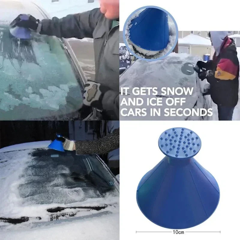 Car Windshield Wiper, Ice Scraper, Multifunctional Snow Scraper Magic Tapered Lightweight Plastic Snow Show Christmas Gift Amagi