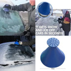 Car Windshield Wiper, Ice Scraper, Multifunctional Snow Scraper Magic Tapered Lightweight Plastic Snow Show Christmas Gift Amagi