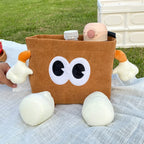 Car Trash Can Tissue Box Cartoon 2-in-1 Car Umbrella Storage Bin Auto Seat Back Hanging Storage Bag Backseat Cup Holder