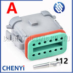 12 Pin Auto waterproof connector plug DT06-12SA-CE05 DT06-12SB-CE05 DT06-12SC-CE05 DT06-12SD-CE05 DT06-12SA-CE11 DTF13-12P