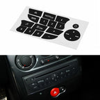 Car Audio Button Repair Sticker For Renault Clio 2009-2011 For Renault Megane 2009-2011 Repair Decal Stickers Accessories
