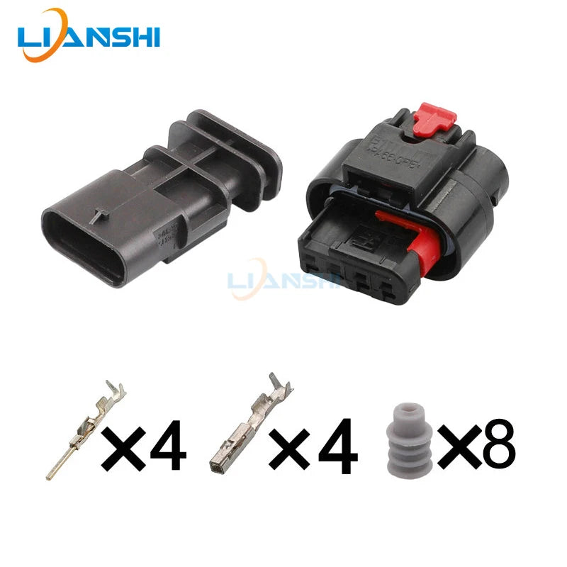 1-1456426-5 Suitable for car connector oxygen sensor plug-in 4-hole harness plug for Volkswagen Audi DJ7042B-1.2-21