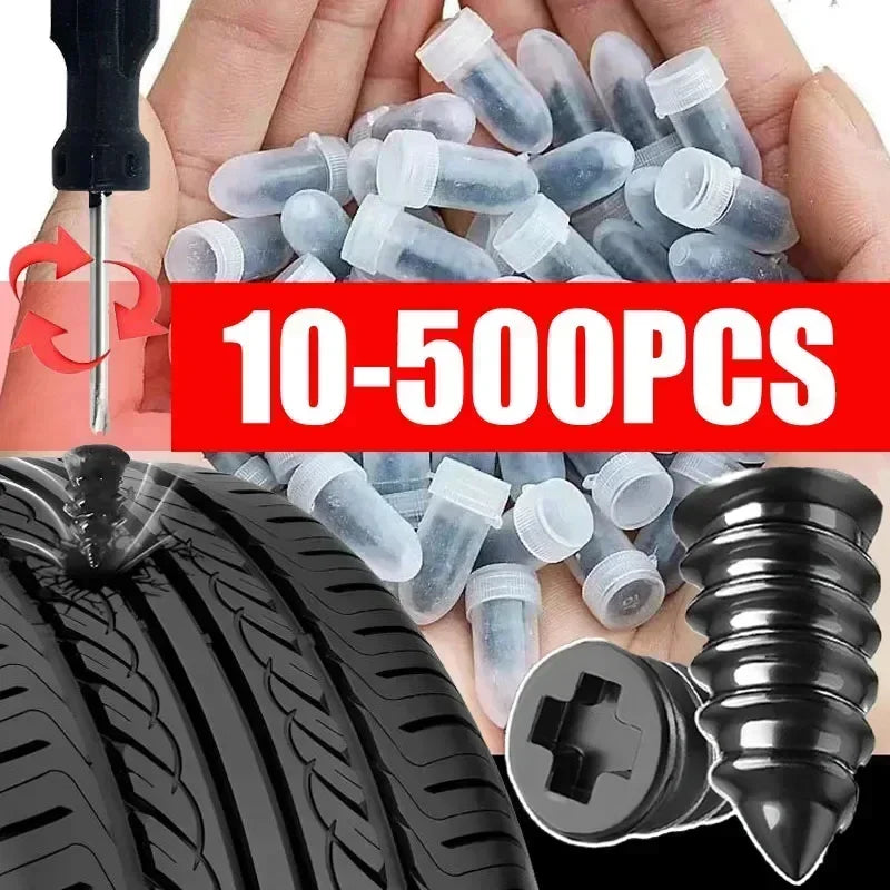 Car Tire Wick Vacuum Tyre Repair Nails Wicks for Car Punctures Car Motorcycle Repairing Rubber Tubeless Tire Repair Tool Amagi