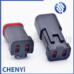 4 Pin Black DT series Connector Waterproof Plug Socket DT06-4S DT04-4P DT06-4S-E005 DT04-4P-E005 For Engineering Vehicle Deutsch
