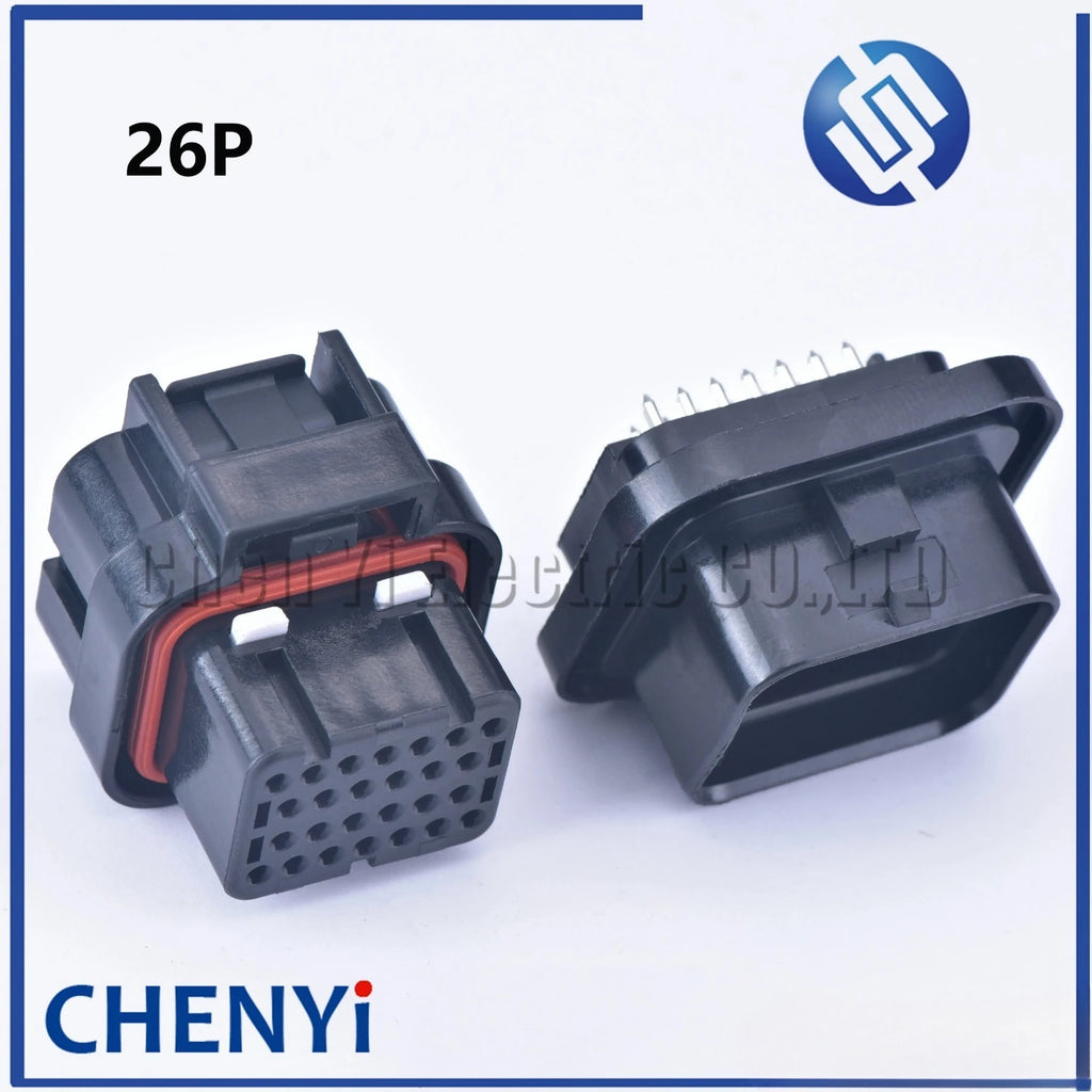 26 Pin 3-1437290-7 6437288-6 3 slots electrical female or male Straight PCB wire to board connector ECU plug