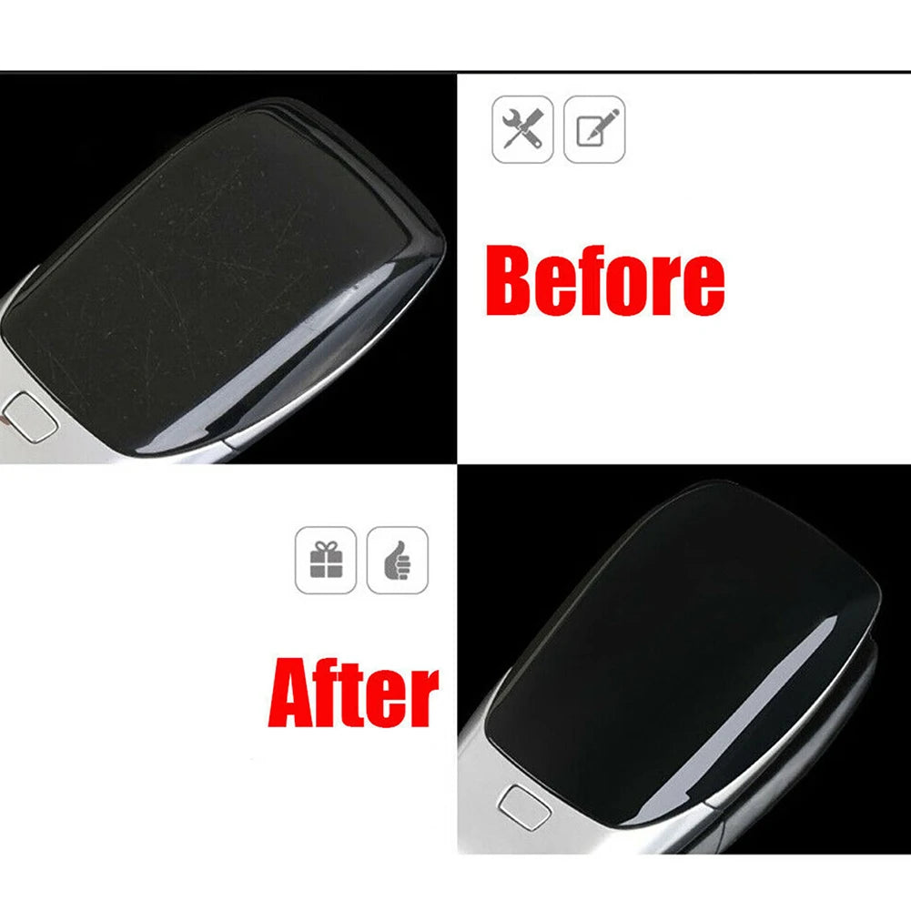 Car Key Back Cover Glossy Black Smart Key Case Cover Rear Cover For Mercedes For Benz C E S Class GLE Car Key Retrofit Shell
