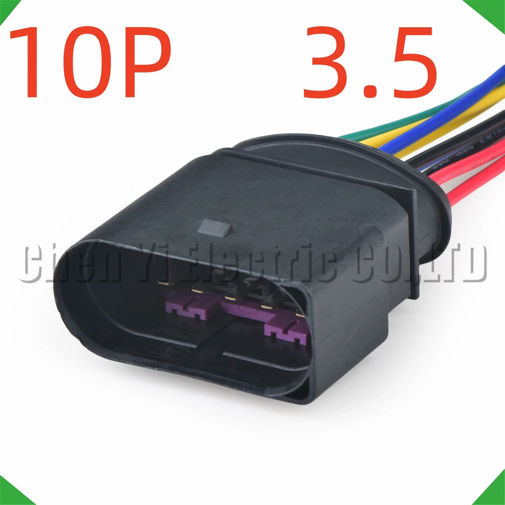 10-Pin Auto Connector Automotive Connectors Halogen headlights harness 1J0973835 1J0973735