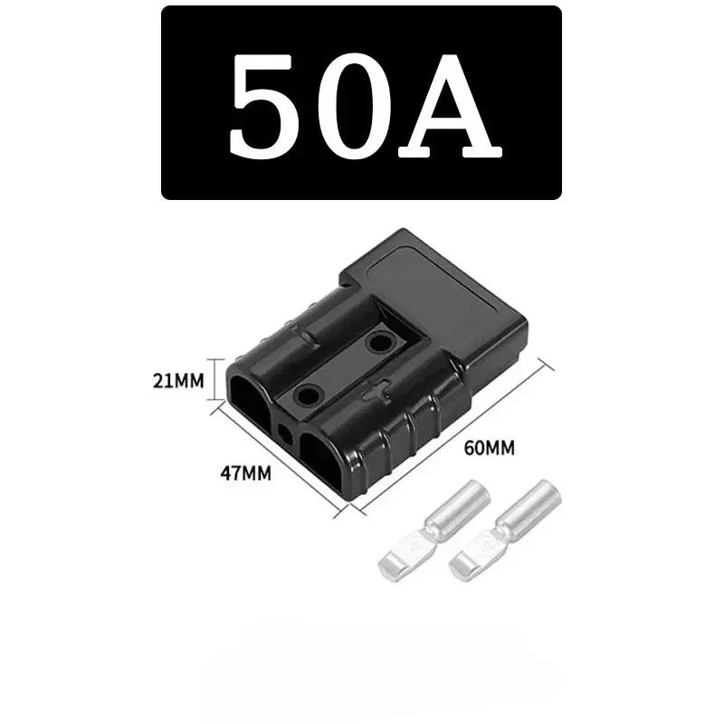 2PCS 50A 120A 175A 350A Battery Connector Plug 600V Quick Connect Disconnect Winch Trailer Forklift Wire Harness Power Cable Kit