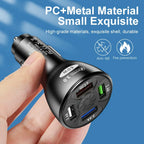 66W USB Type C Fast Charger For Car PD 4 USB Car Quick Charge QC3.0 12/24 V Cigarette Lighter Charger Adapter For iPhone Xiaomi