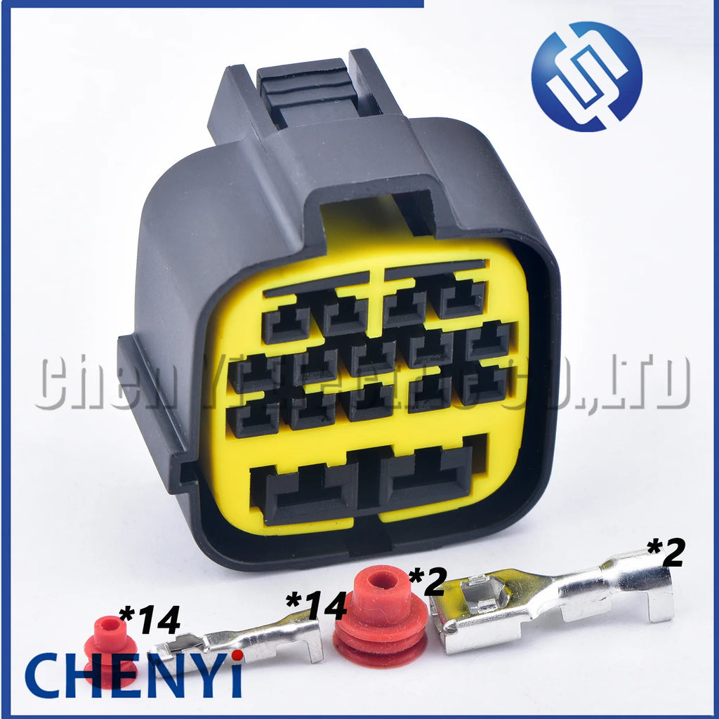 16 Pin Auto waterproof connector male or female QLW2-16MA-B  QLW2-C-16F-B Automobile High Power Large Current Composite Plug