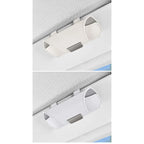 1PC Car Eyewear Organizer Car Glasses Case Suede Material Sun Visor Holder Car Sunglasses Holder Case Glasses Box