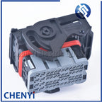 Gray 48 Pin way Sealed Hybrid Modular Wiring Plug Left Wire Output Black Connector Socket 64320-1318