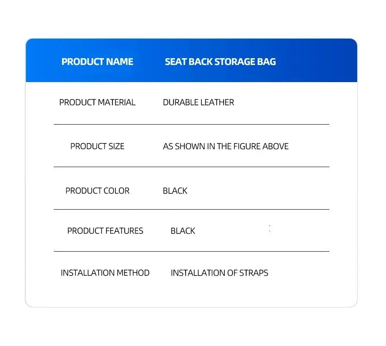 2/1pcs Multifunction Car Seat Hanging PU Leather Storage Bag Organizer Rear Seat Hanging Pouch Tissue Box Trash Dustb Accessorie